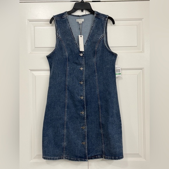 NWT Habitual Women’s Denim Button-Front Mini Dress Large - Picture 13 of 13
